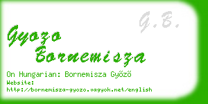 gyozo bornemisza business card